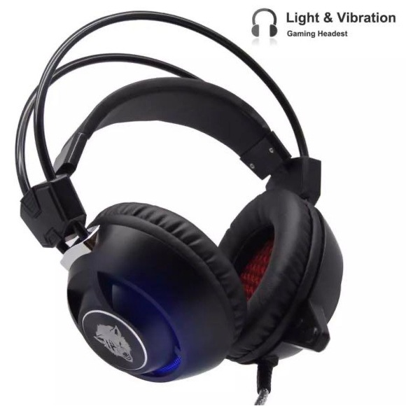 NWT YoroGlowing Vibration Stereo Headphone Gaming Headsets With Microphone PC - Picture 2 of 9